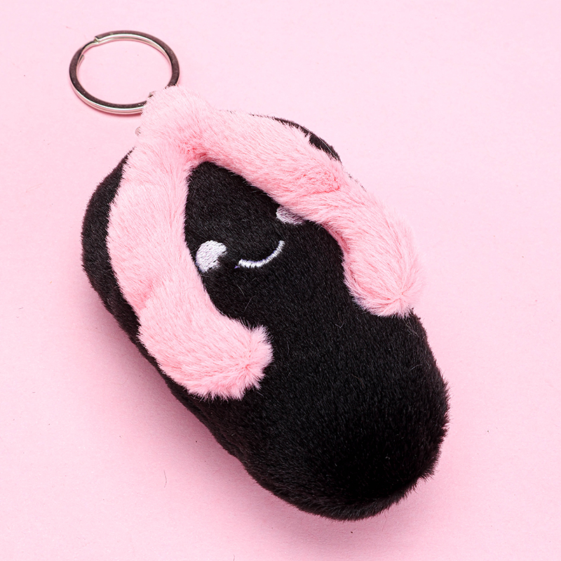 Smiley Slipper Plush Bag Charm
