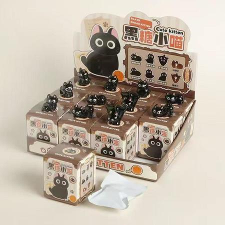 2025 Black Sugar Small Meow Blind Box Plastic 2191700107