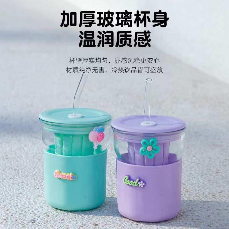 Huayang Sweetheart Suction Cup 400ml Glass Cup 1210300077