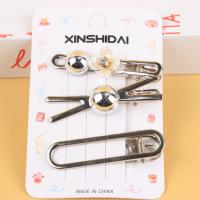 XSD三个银色金属压夹组合混款 5