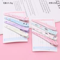 4 Cartoon Print Color Duckbill Hair Clip Alloy 4010402796