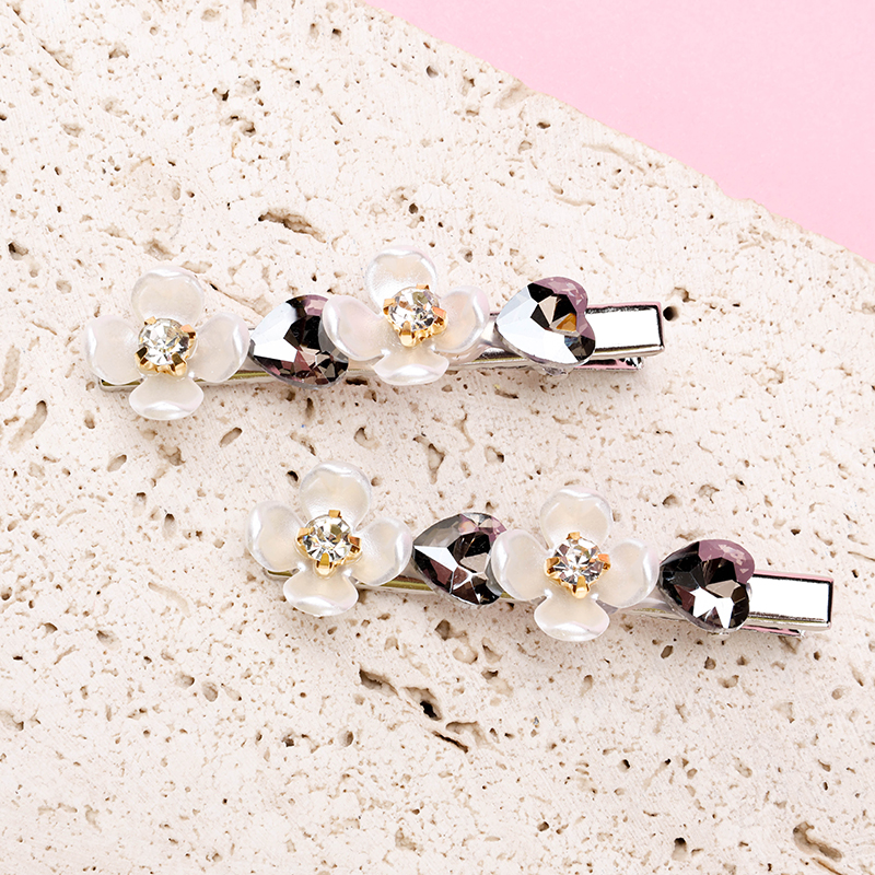 Flower Heart Duckbill Hair Clip