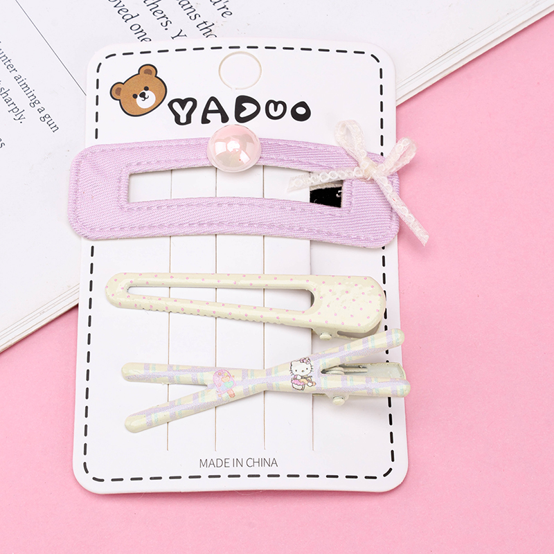 Boxed Bow BB Clip Duckbill Hair Clip Set Alloy 4010402800