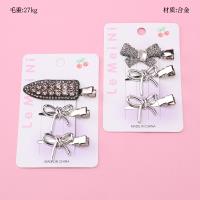 Alloy Rhinestone Duckbill Hair Clip 4010402809