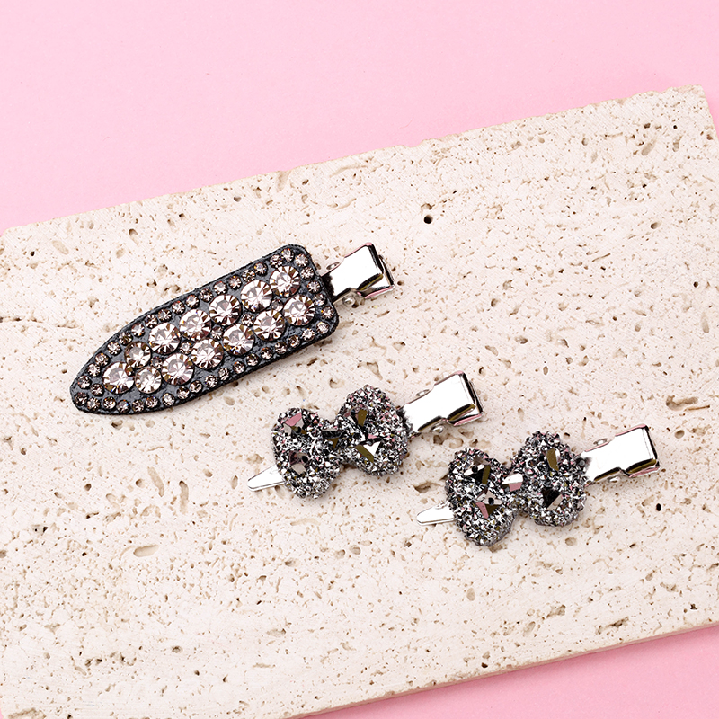 Alloy Rhinestone Duckbill Hair Clip 4010402809