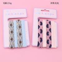 Colored Jacquard Hair Tie Set