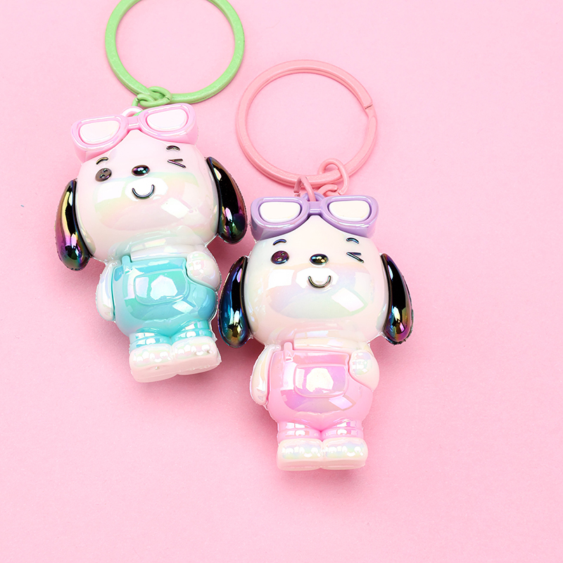 Cartoon Glasses Dog Charm