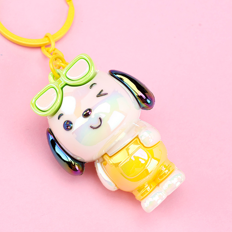 Cartoon Glasses Dog Charm