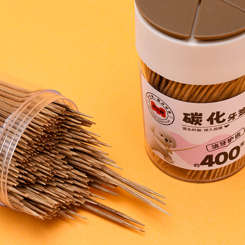 Carbonized Bamboo Toothpicks