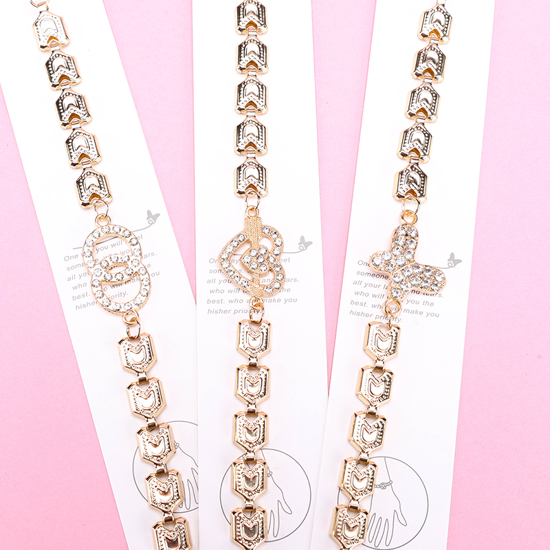 Hollow Rhinestone Bracelet