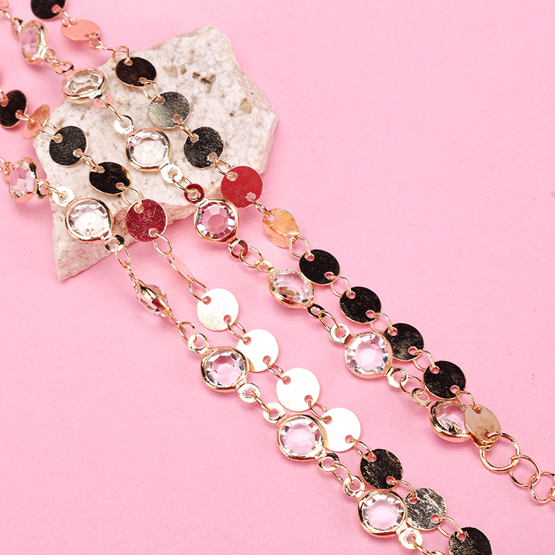 New Double Layer Crystal Bracelet Alloy 4021001267