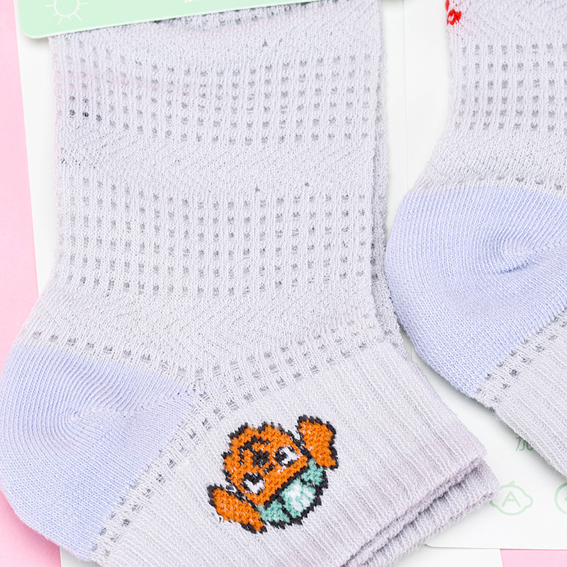 Boys' Ice Silk Boat Socks Cotton 5-12 Years 4041400787