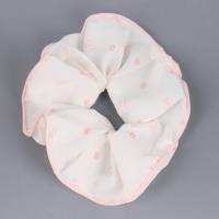 ASN粉色系印花/格纹锁边大肠圈 4