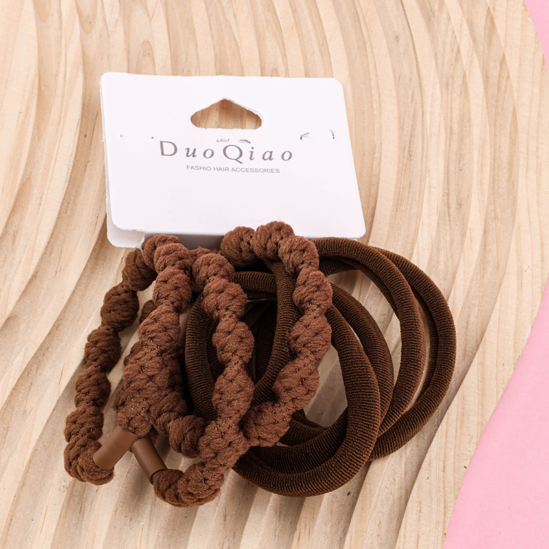 Curry Bean Combination Rubber Hair Ties