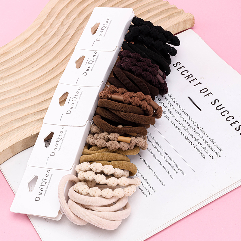 Curry Bean Combination Rubber Hair Ties