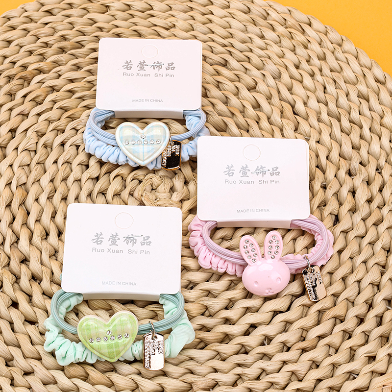 Two Tag Point Drill Combination Rubber Hair Bands