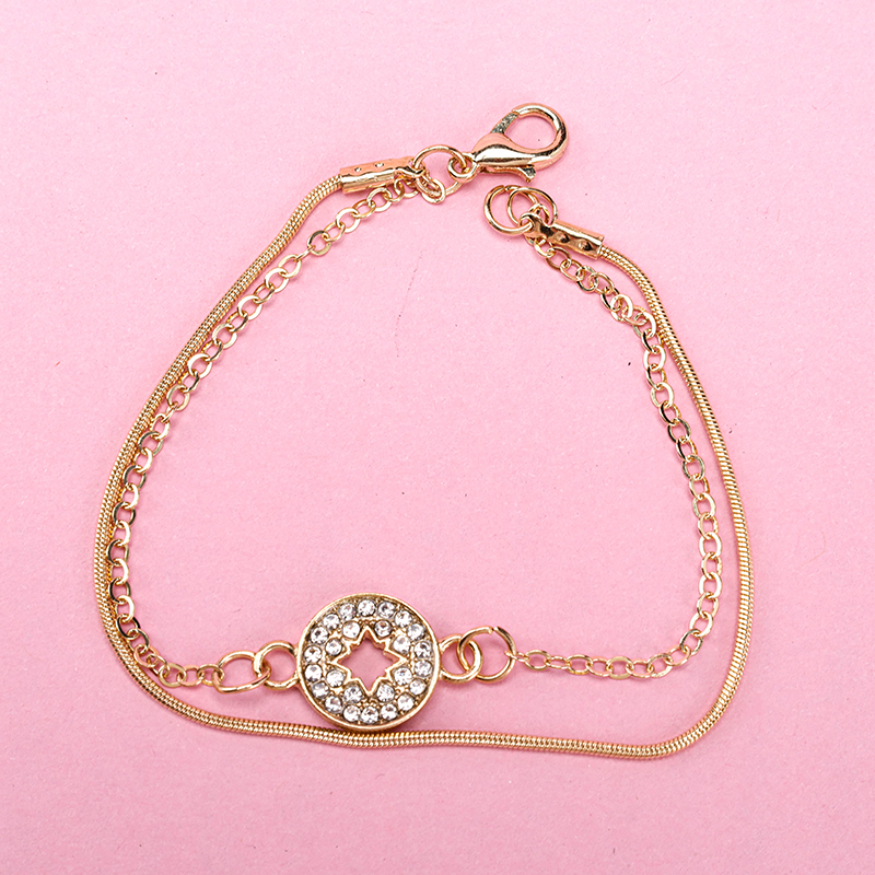 Round Rhinestone Bracelet