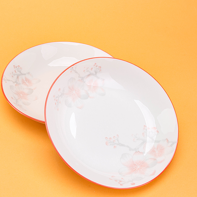 Yongfeng 7-inch Fruit Plate Cherry Blossom Ceramic Code 1200400589