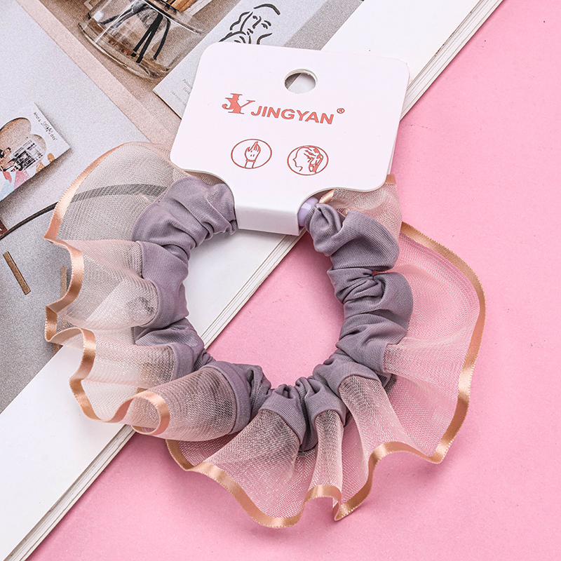Large Yarn Edge Soft Cloth Hair Ring