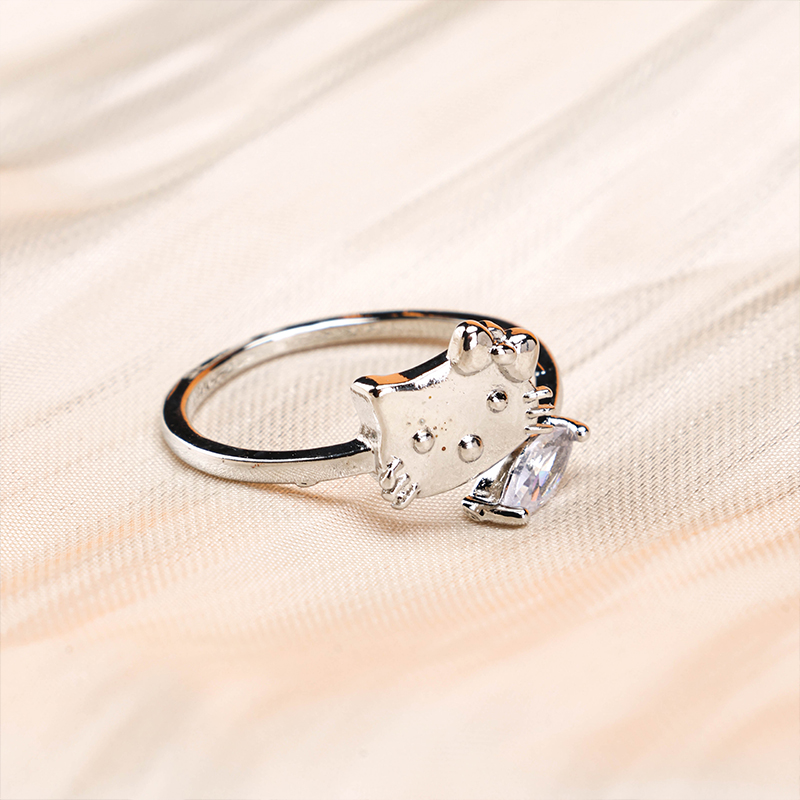 Fashion Hollow Alloy Adjustable Ring 4020700074