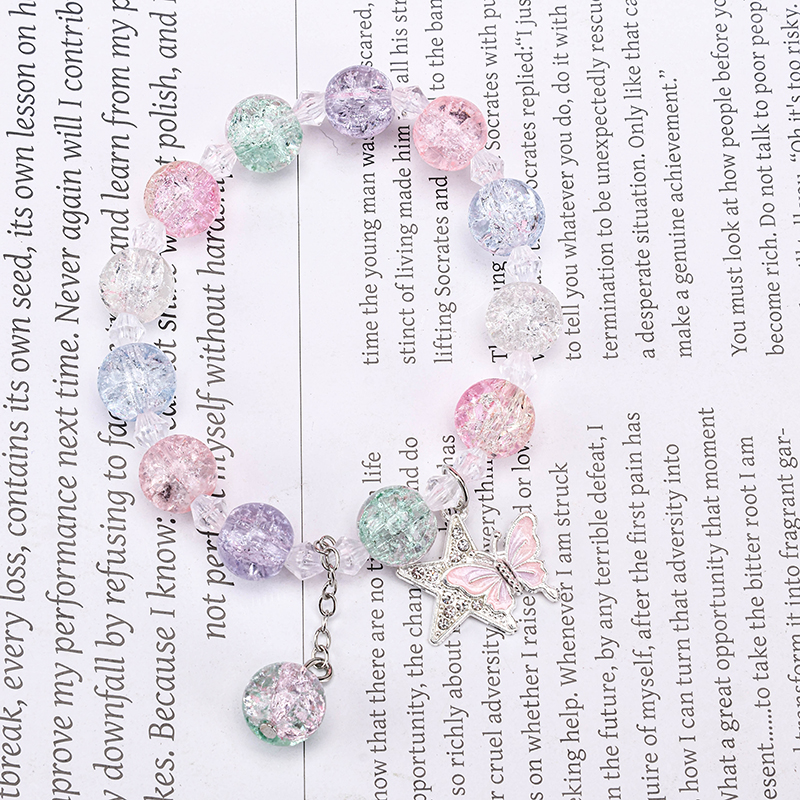 Ice Crack Star Butterfly Bracelet
