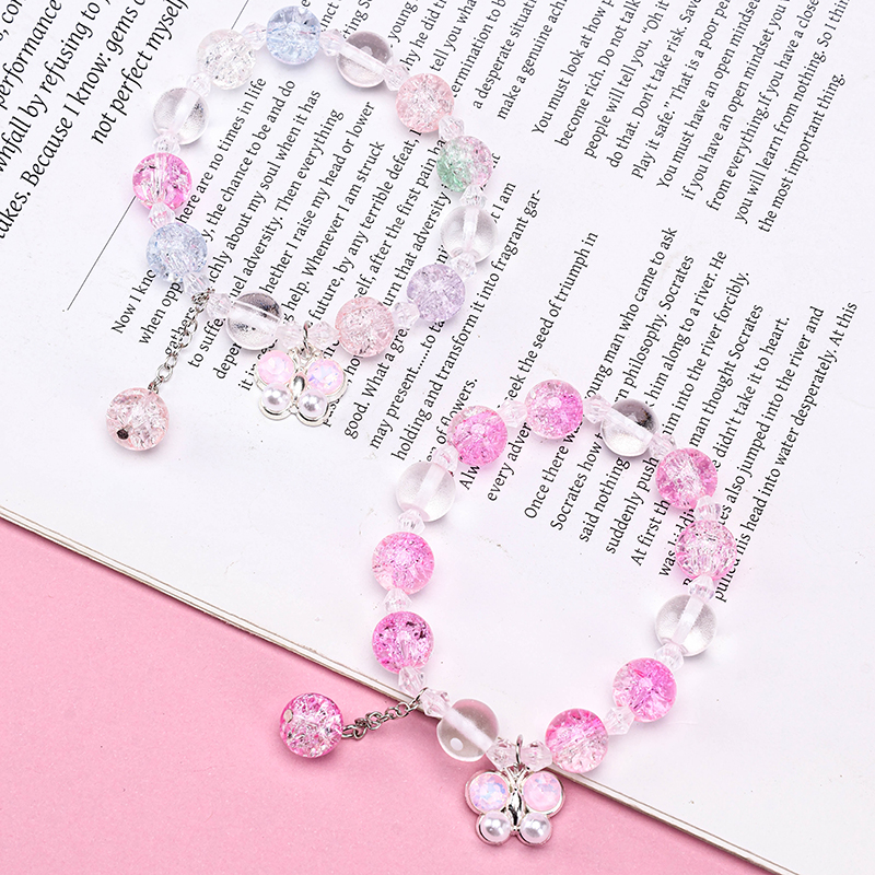 Glass Pearl Butterfly Bracelet 4021001276