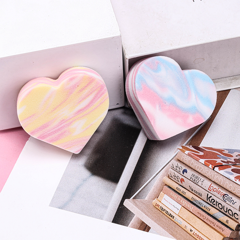 Three Heart Makeup Puffs