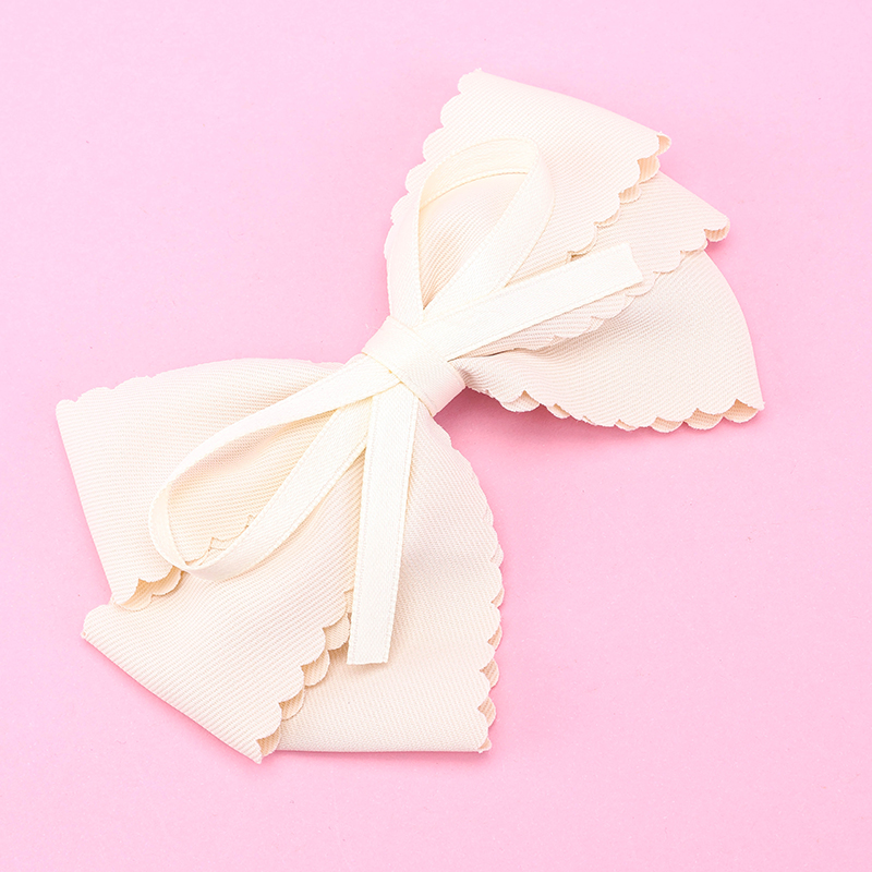 Boxed French Simple Bow Duckbill Hair Clip Alloy Fabric 4010402829