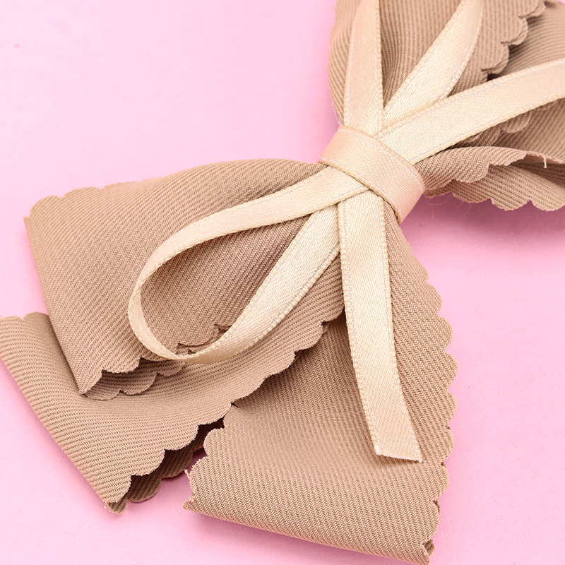 Boxed French Simple Bow Duckbill Hair Clip Alloy Fabric 4010402829