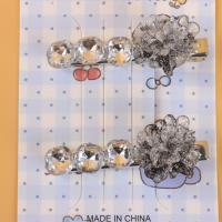 ALN三连钻水晶花两个压夹 3