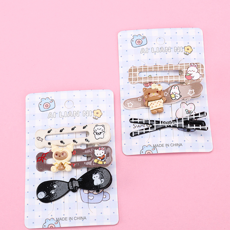 Cartoon Plaid Duckbill Hair Clip