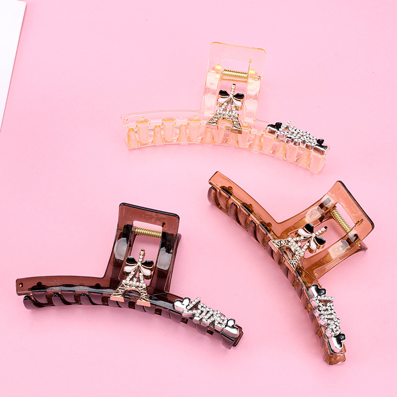 13 cm Enamel Eiffel Tower Hair Claw Clip Plastic 4011801279