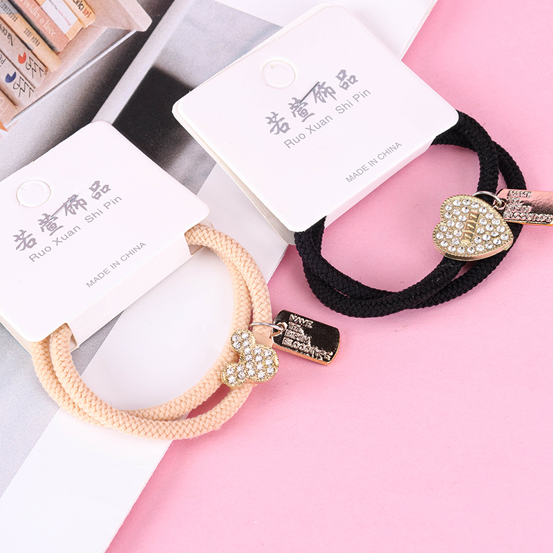Curry Color Rhinestone Hair Bands 2 Pack