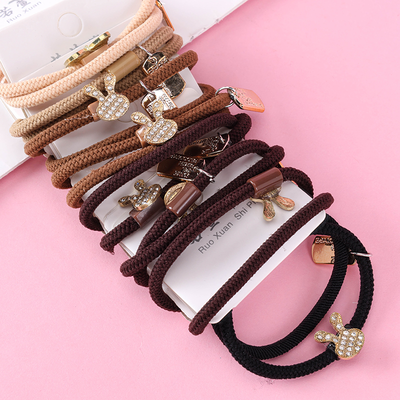 Curry Color Rhinestone Hair Bands 2 Pack