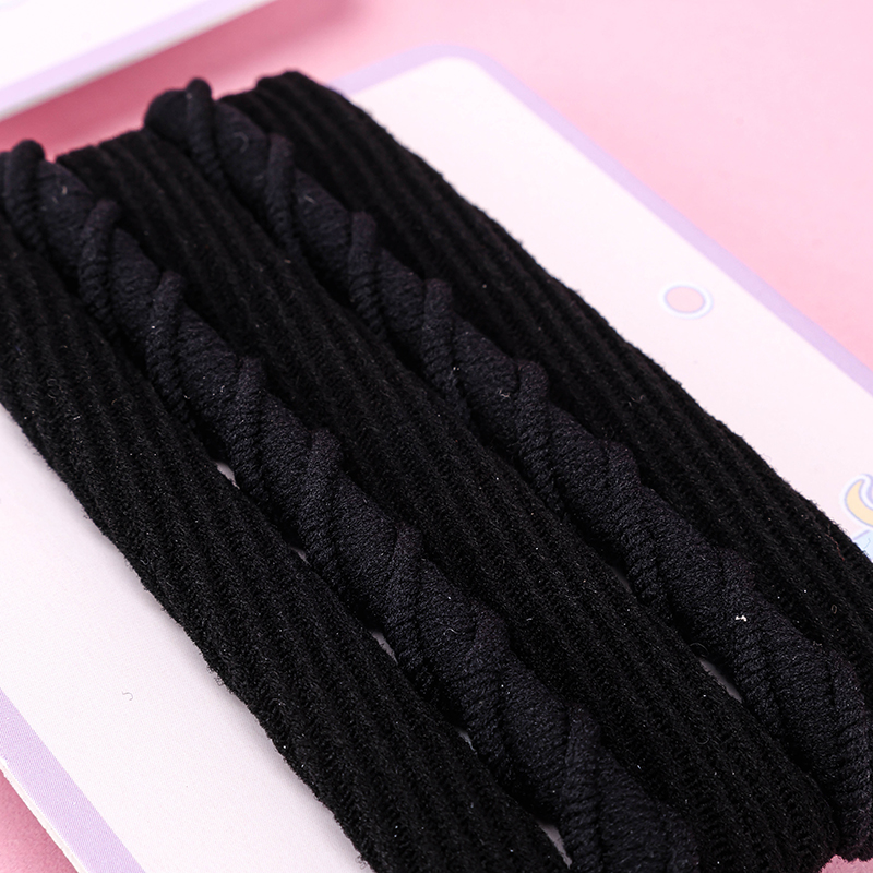 Boxed Black Braid Hair Bands 4 Pack