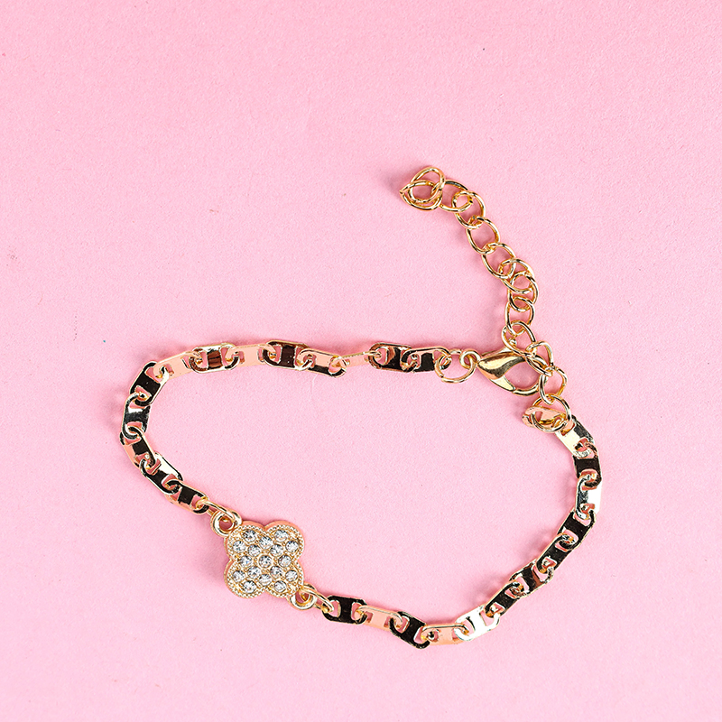 Enamel Rhinestone Bracelet