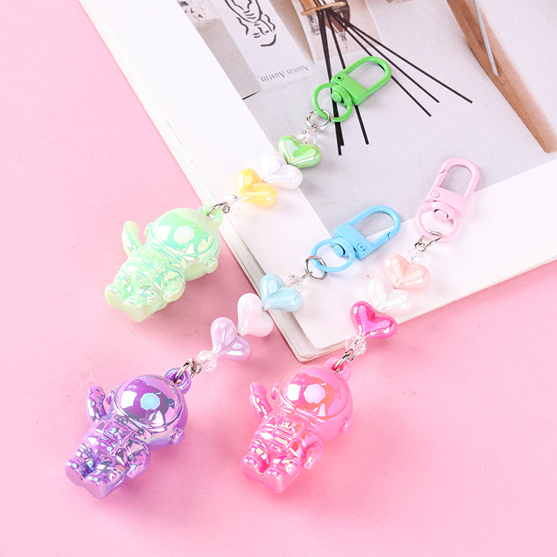 Heart Astronaut Bag Charm