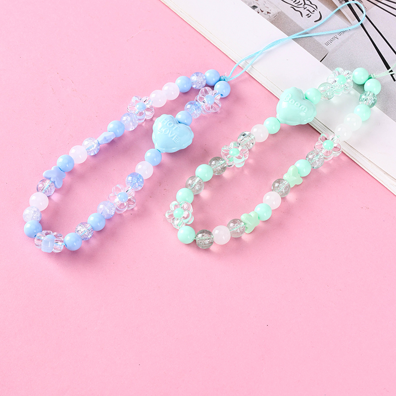 Heart Flower Bag Charm