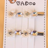 YD花朵钻银色两个压夹 4