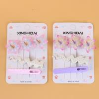 XSD三连水晶花朵压夹三件套 2