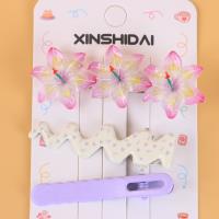 XSD三连水晶花朵压夹三件套 3
