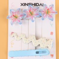 XSD三连水晶花朵压夹三件套 5