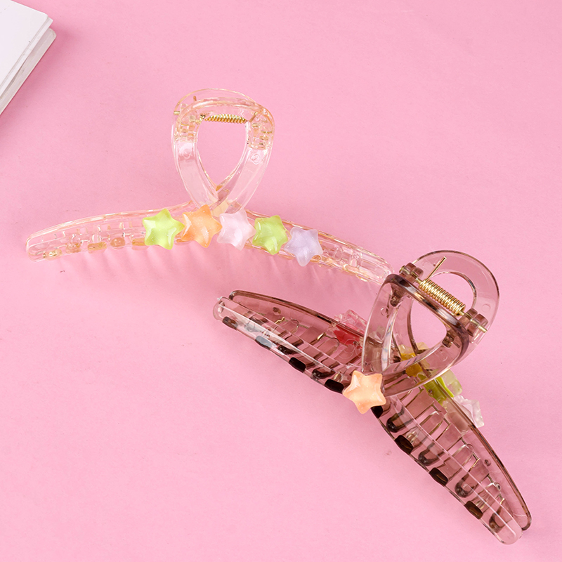 13 cm AB Face Ice Transparent Hair Claw Clip GPPS 4011801277