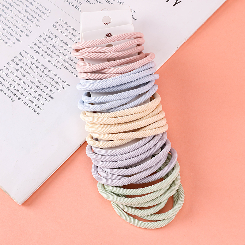 Spring Color Fine Twill Hair Bands 3 Pack