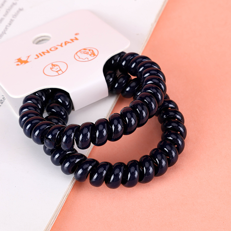 Boxed Solid Color Telephone Hair Bands 2