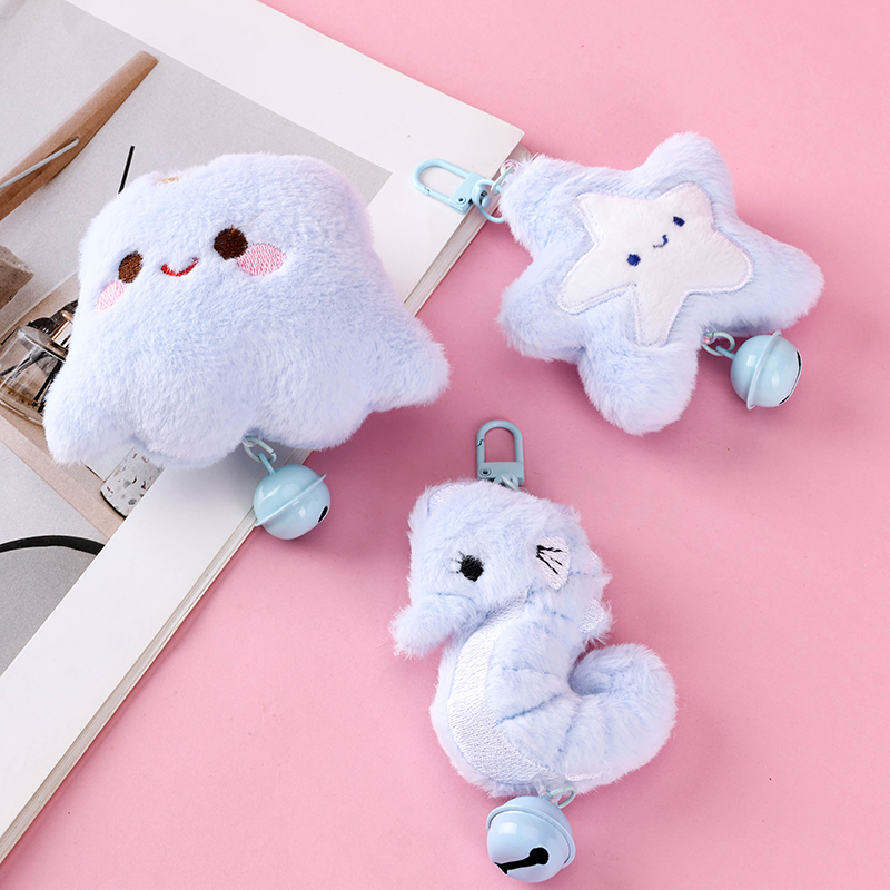 Cartoon Ocean Plush Bag Charm