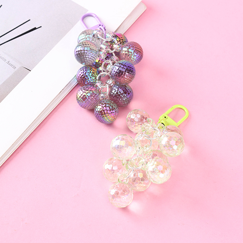 Crystal Grape Cluster Charm