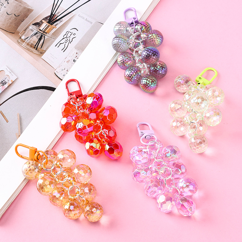 Crystal Grape Cluster Charm