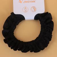 JY哑光黑棕缎面大肠圈 5