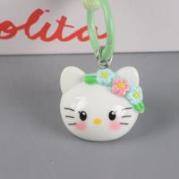 CM树脂小花KT猫尼龙绳挂件 5